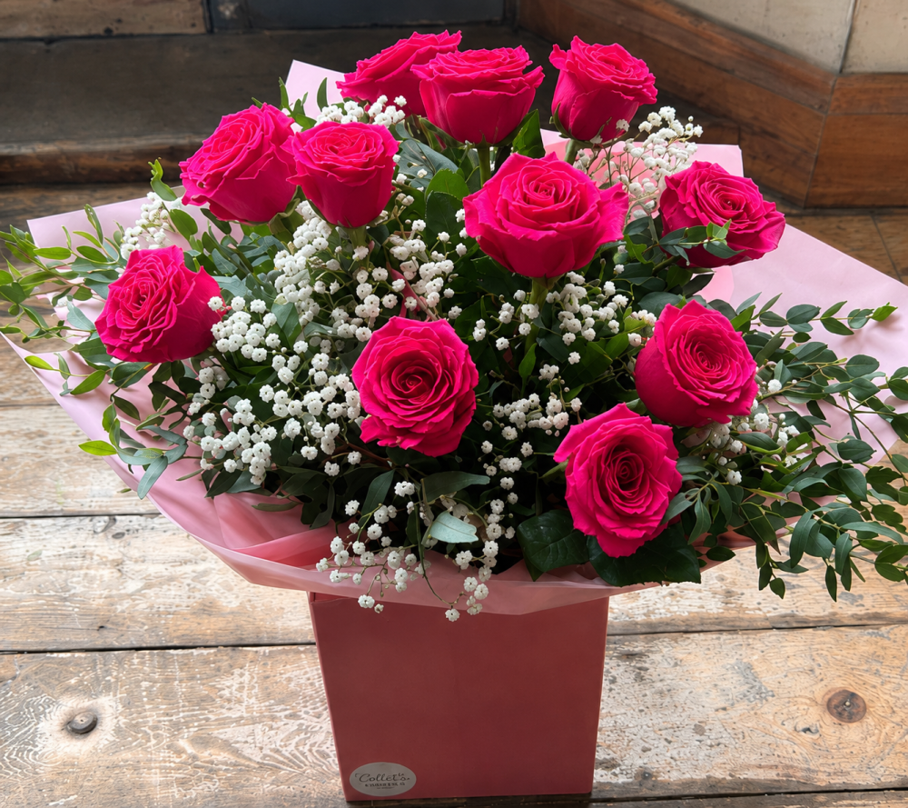 Large headed roses - Deep Pink