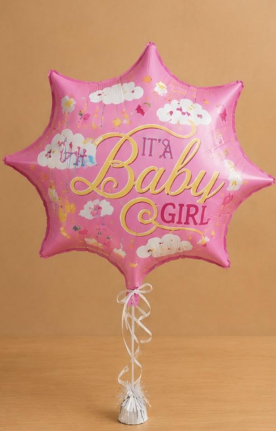 Baby Girl Balloon - Pink baby girl balloon