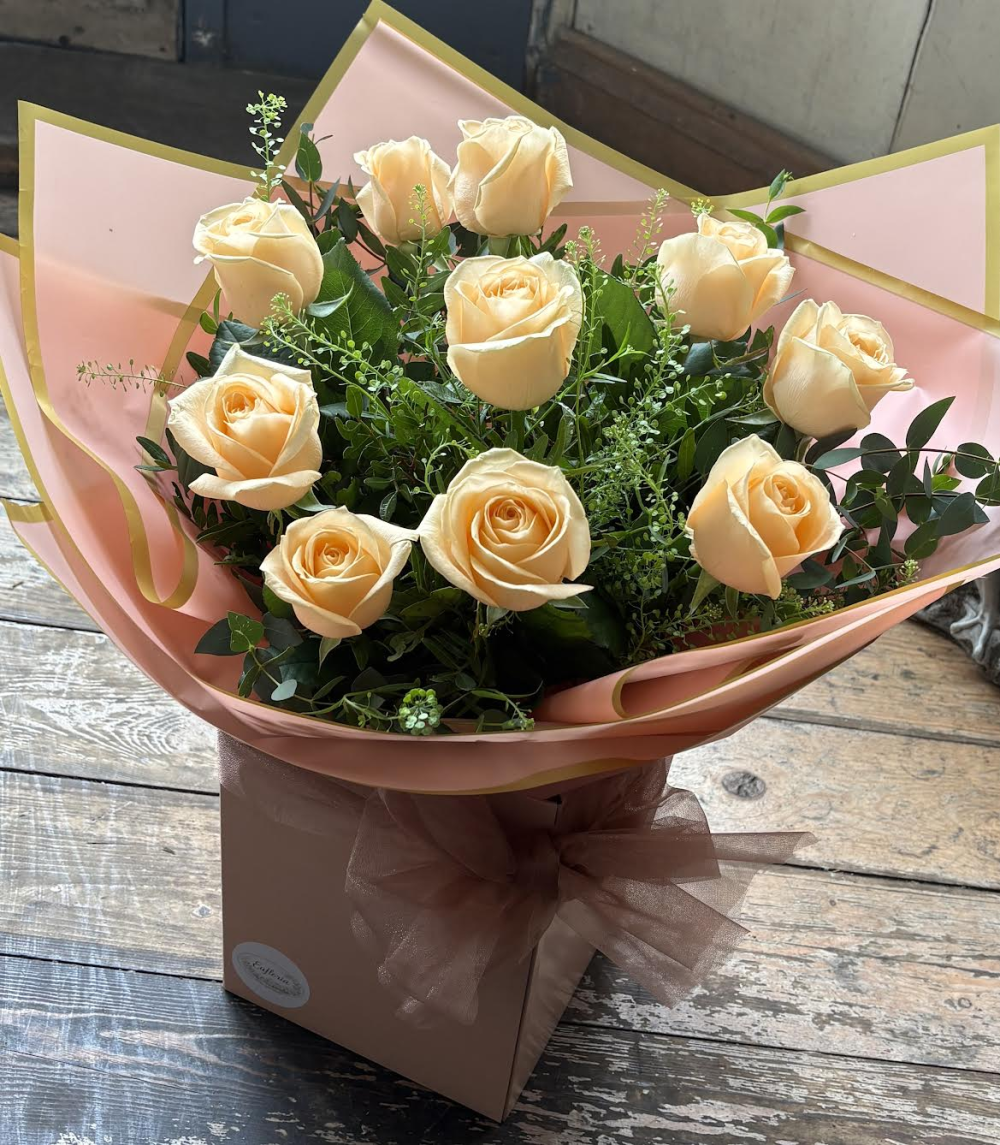 Large Headed Roses - Peach