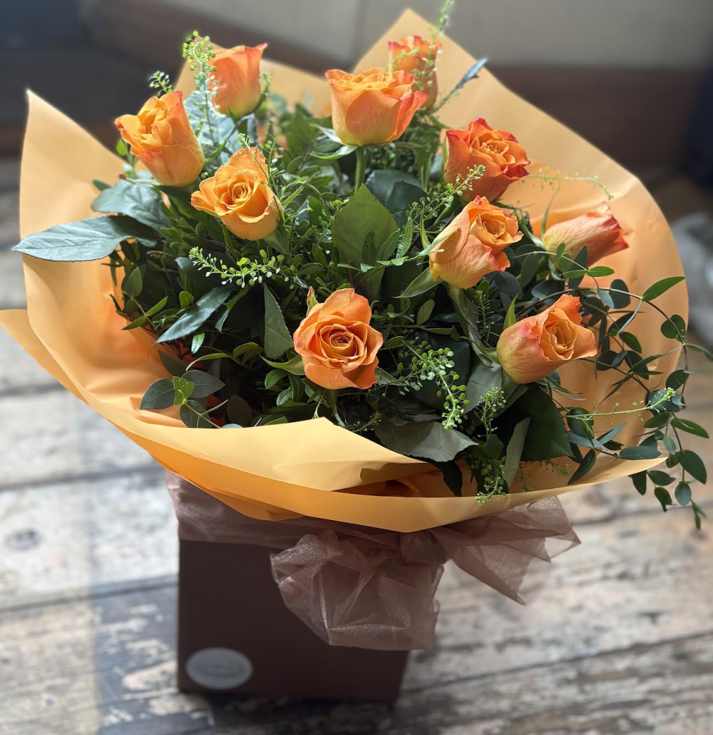 Large Headed Roses - Orange