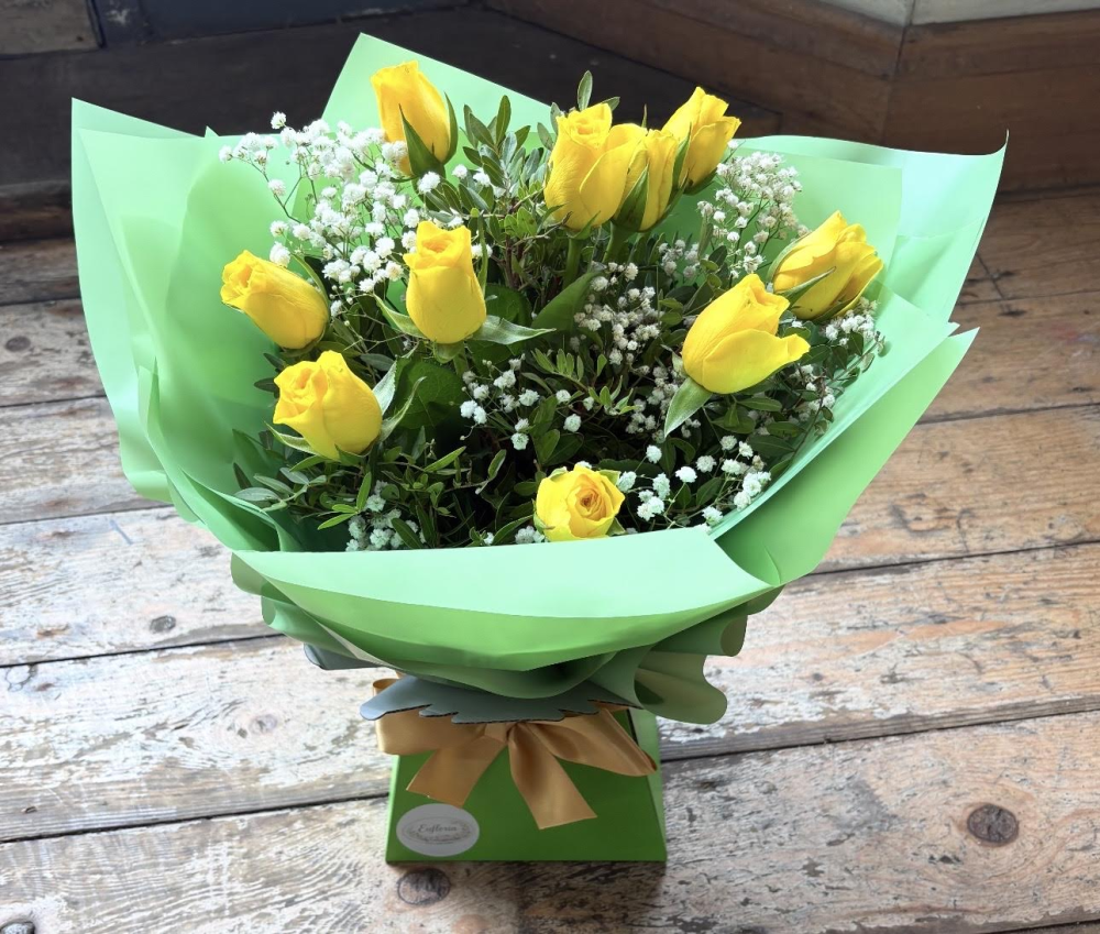 Small Headed Roses - Yellow