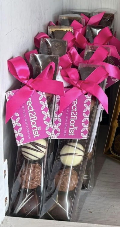 Luxury Chocolates - A box of 6 luxury chocolates nicely presented in a presentation box. A lovely and tasty add on to your order.